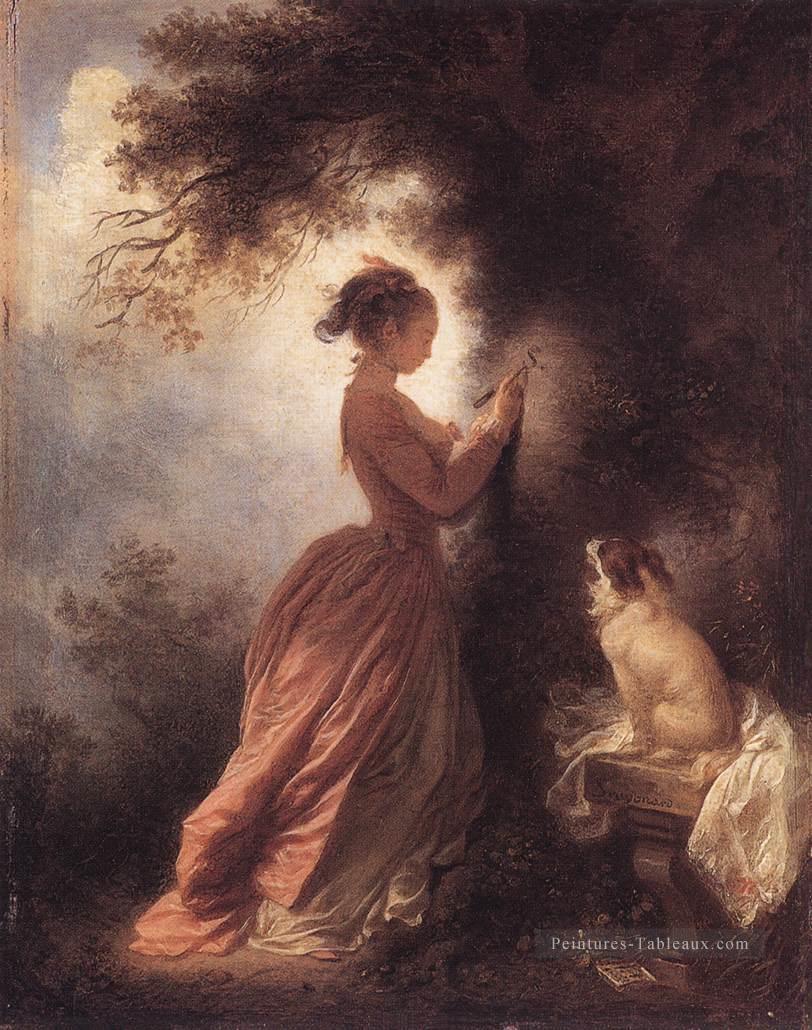 L’hédonisme Souvenir Jean Honoré Fragonard classique rococo Peintures à l'huile